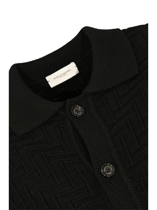 Cardigan in lana con texture Paolo Pecora | A030 F0099000